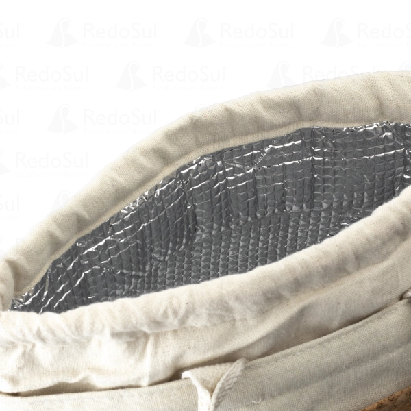 Bolsa Térmica Personalizada em Algodão e Cortiça